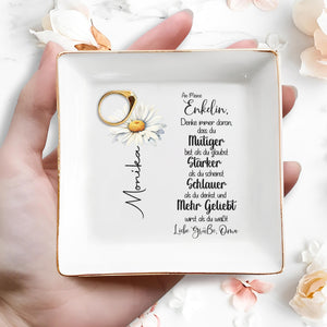 Believe In Your Strength And Love - Personalized Custom Jewelry Dish - GDT036_SCRD