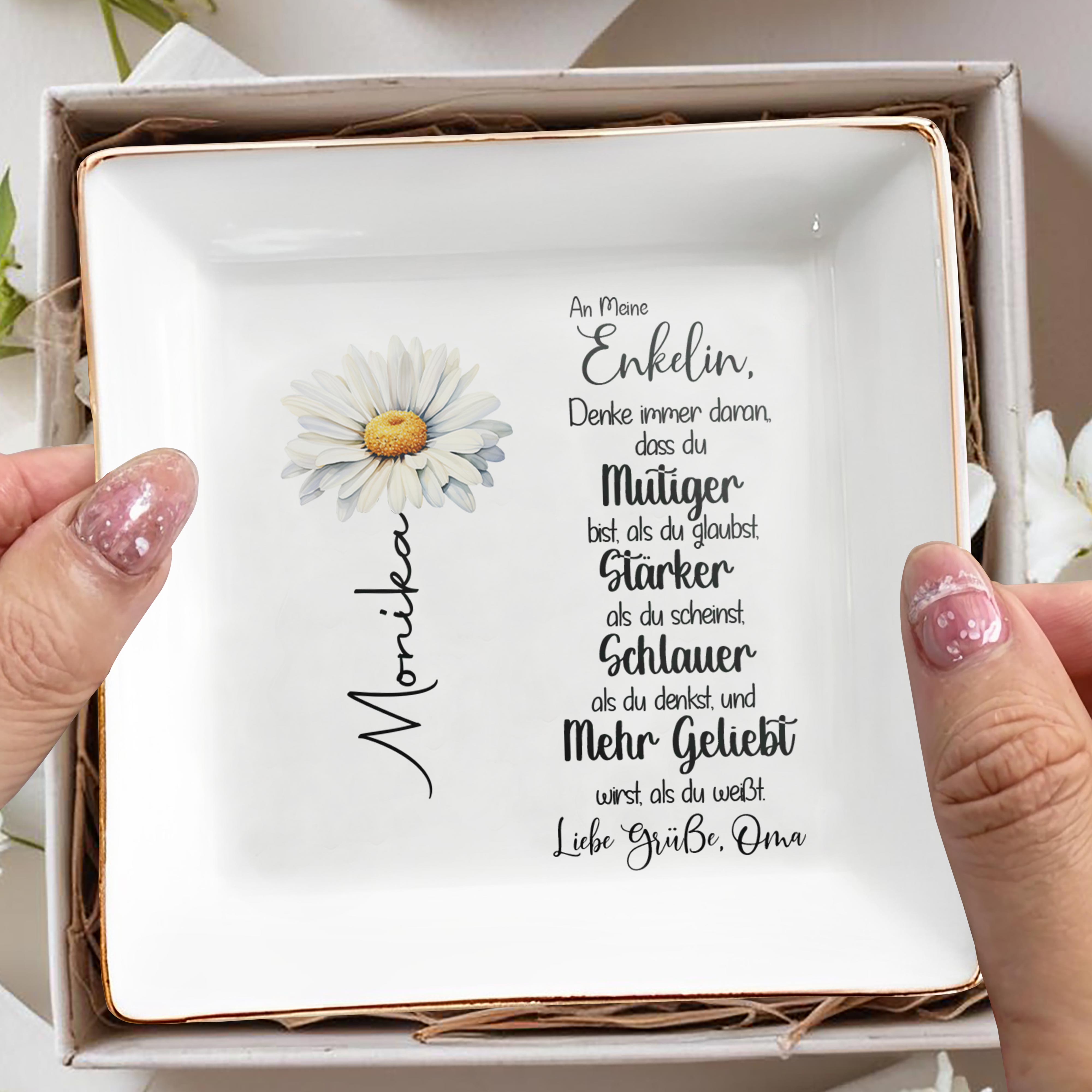 Believe In Your Strength And Love - Personalized Custom Jewelry Dish - GDT036_SCRD