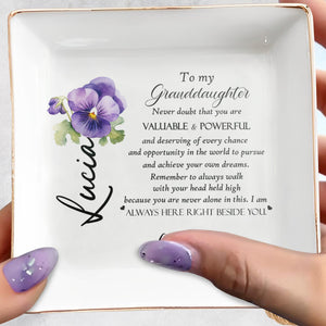 Keep Your Treasures Safe In This Elegant Dish - Personalized Custom Jewelry Dish - GDT048_SCRD