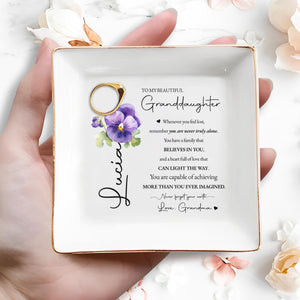 Whenever You Feel Lost Remember You Are Never Truly Alone - Personalized Custom Jewelry Dish - GDT052_SCRD