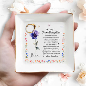 Braver Than You Think Stronger Than You Seem Loved More Than You Know - Personalized Custom Jewelry Dish - GDT059_SCRD
