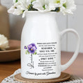 When Life Gets Tough, Remember Who You Are, Flowers - Personalized Ceramic Flower Vase