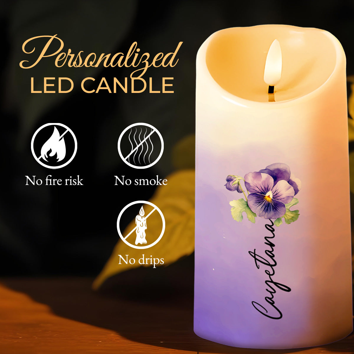 You Can't Withstand The Storm, I Am The Storm Reminder Candle - Personalized Custom LED Candle - GDT111_LECA