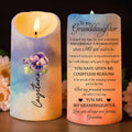 To My Granddaughter An Emotional Message From Grandma - Personalized Custom LED Candle - GDT113_LECA