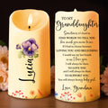Grandmother's Love and Support Expressed Through Words - Personalized Custom LED Candle - GDT114_LECA