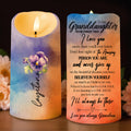 Believe In Yourself Supportive Bond With Violet Flowers - Personalized Custom LED Candle - GDT115_LECA