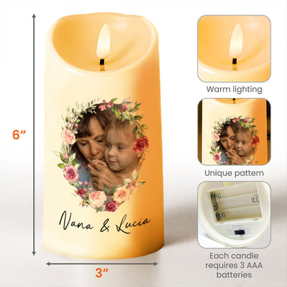 Whenever You Feel Inadequate, Straighten Your Crown, Flowers - Personalized Custom LED Candle - GDT183_LECA