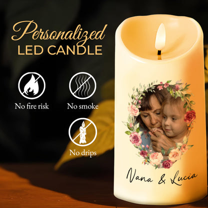 Whenever You Feel Inadequate, Straighten Your Crown, Flowers - Personalized Custom LED Candle - GDT183_LECA