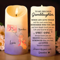 Let Your Spirit Shine, Ribbon And Heart Chain Design - Personalized Custom LED Candle - GDT194_LECA