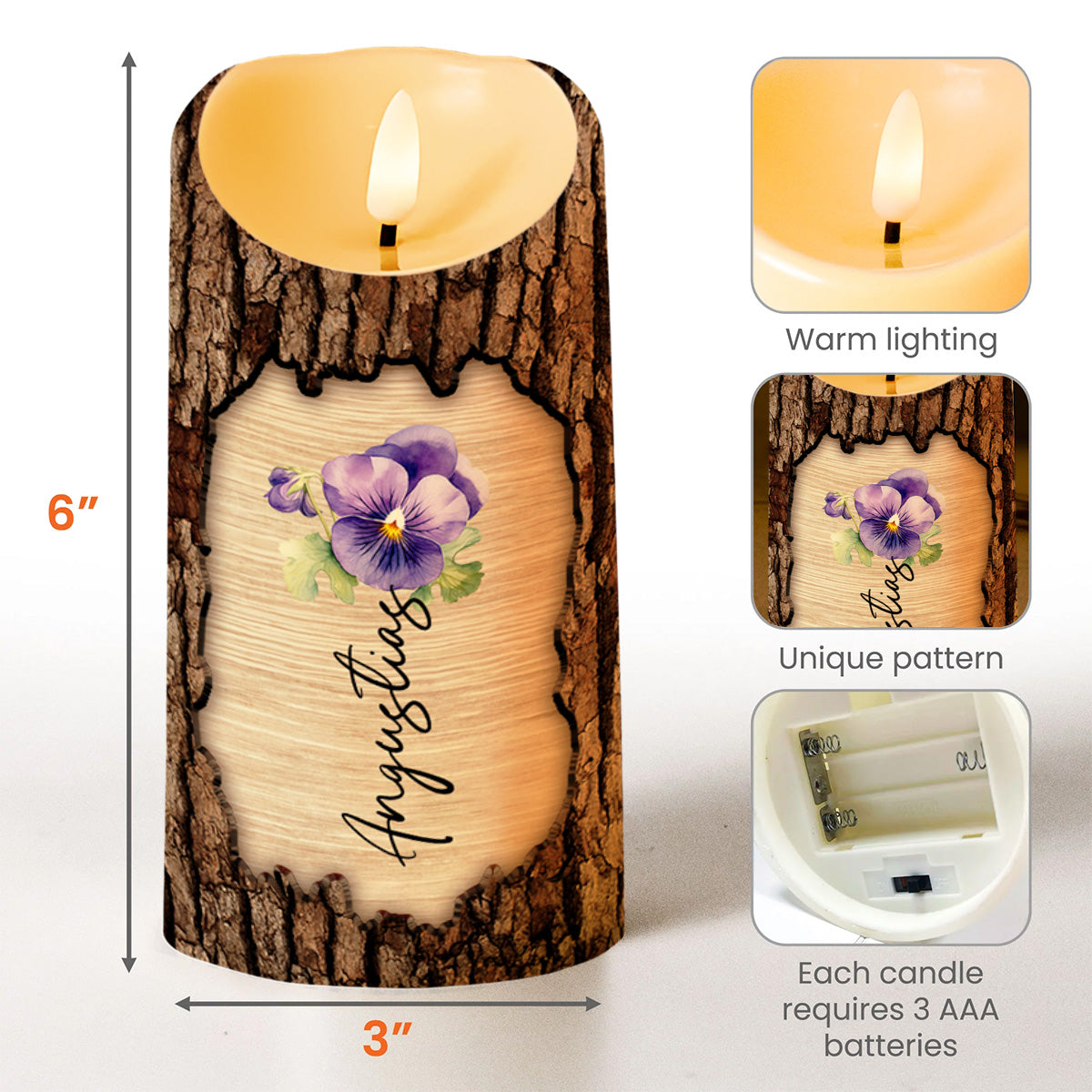 Always Remember You Are Braver, Stronger, Smarter, Loved - Personalized Custom LED Candle - GDT197_LECA
