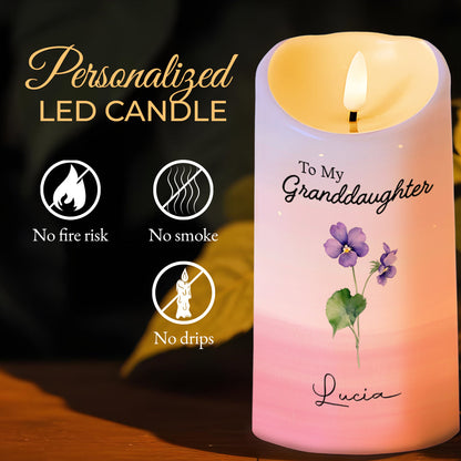 Braver Than You Think, Loved More Than You Know Candle - Personalized Custom LED Candle - GDT224_LECA