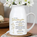 Granddaughter Little Girl Stole My Heart Flowers - Personalized Ceramic Flower Vase
