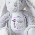 To My Granddaughter, Whenever You Feel Overwhelmed, Crown And Flowers - Personalized Stuffed Bunny - GDT271_BUN