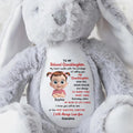 To My Beloved Granddaughter, Wish Big, Dream Bigger, Stuffed Bunny - Personalized Stuffed Bunny - GDT281_BUN