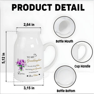 To My Granddaughter, The Only Thing Better Than Being Your Grandma, Flowers - Personalized Ceramic Flower Vase