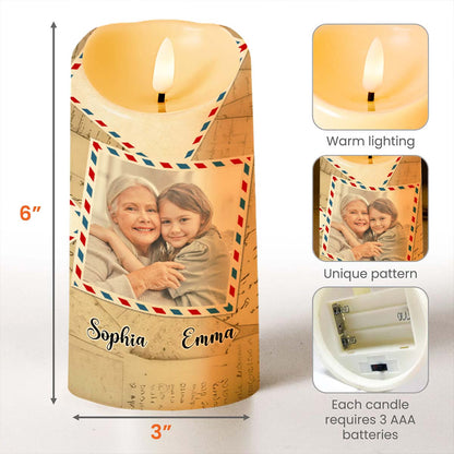 To My Granddaughter Follow Your Dreams Letter Love Promise - Personalized Custom LED Candle - GDT321_LECA