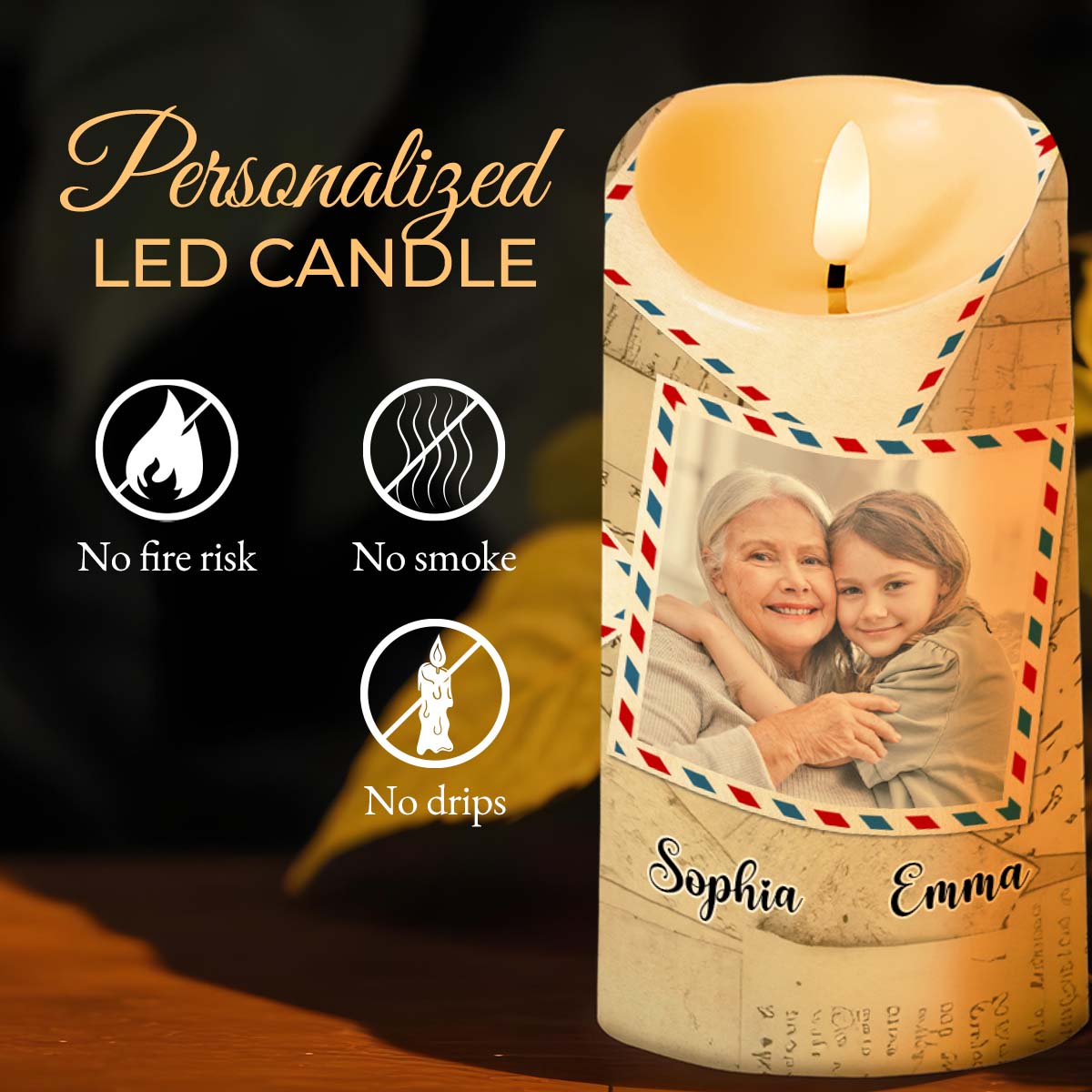 To My Granddaughter Follow Your Dreams Letter Love Promise - Personalized Custom LED Candle - GDT321_LECA
