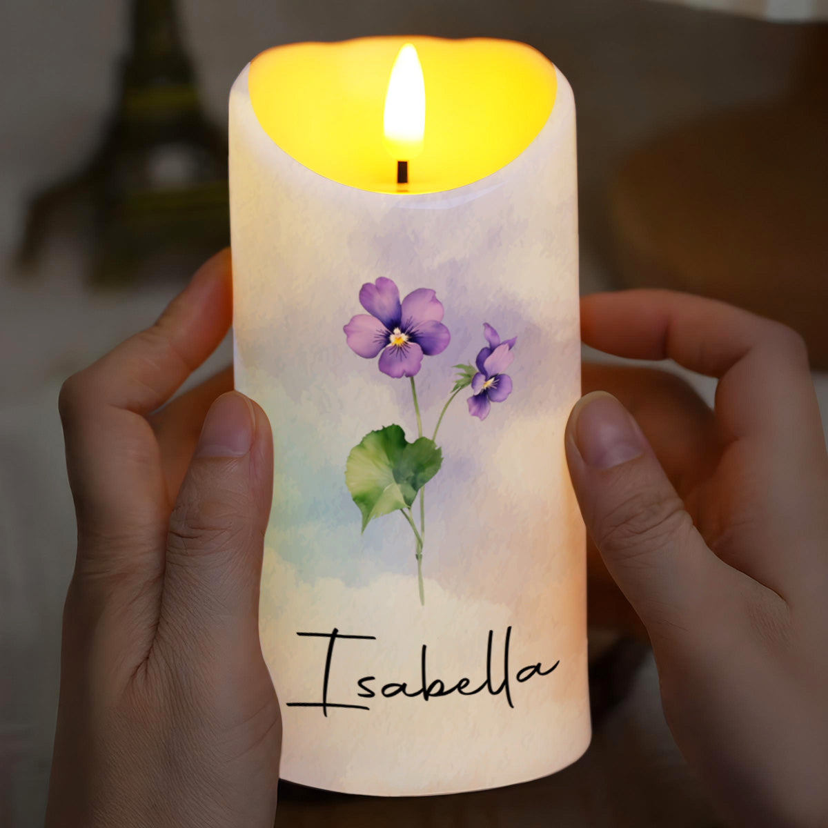 To My Beautiful Granddaughter, Strength And Love - Personalized Custom LED Candle - GDT345_LECA