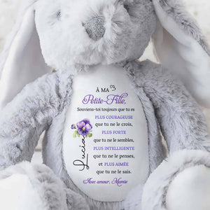 Always Remember You Are Braver, Loved More Than You Know - Personalized Stuffed Bunny - GDT347_BUN