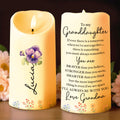 To My Granddaughter, You Are Braver, Stronger, Smarter - Personalized Custom LED Candle - GDT358_LECA