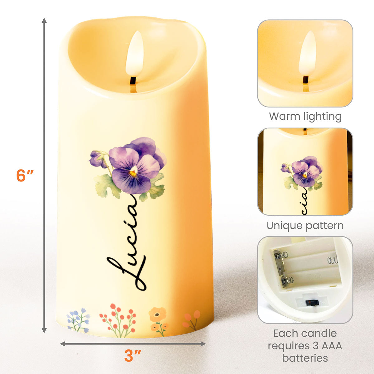 To My Granddaughter, You Are Braver, Stronger, Smarter - Personalized Custom LED Candle - GDT358_LECA
