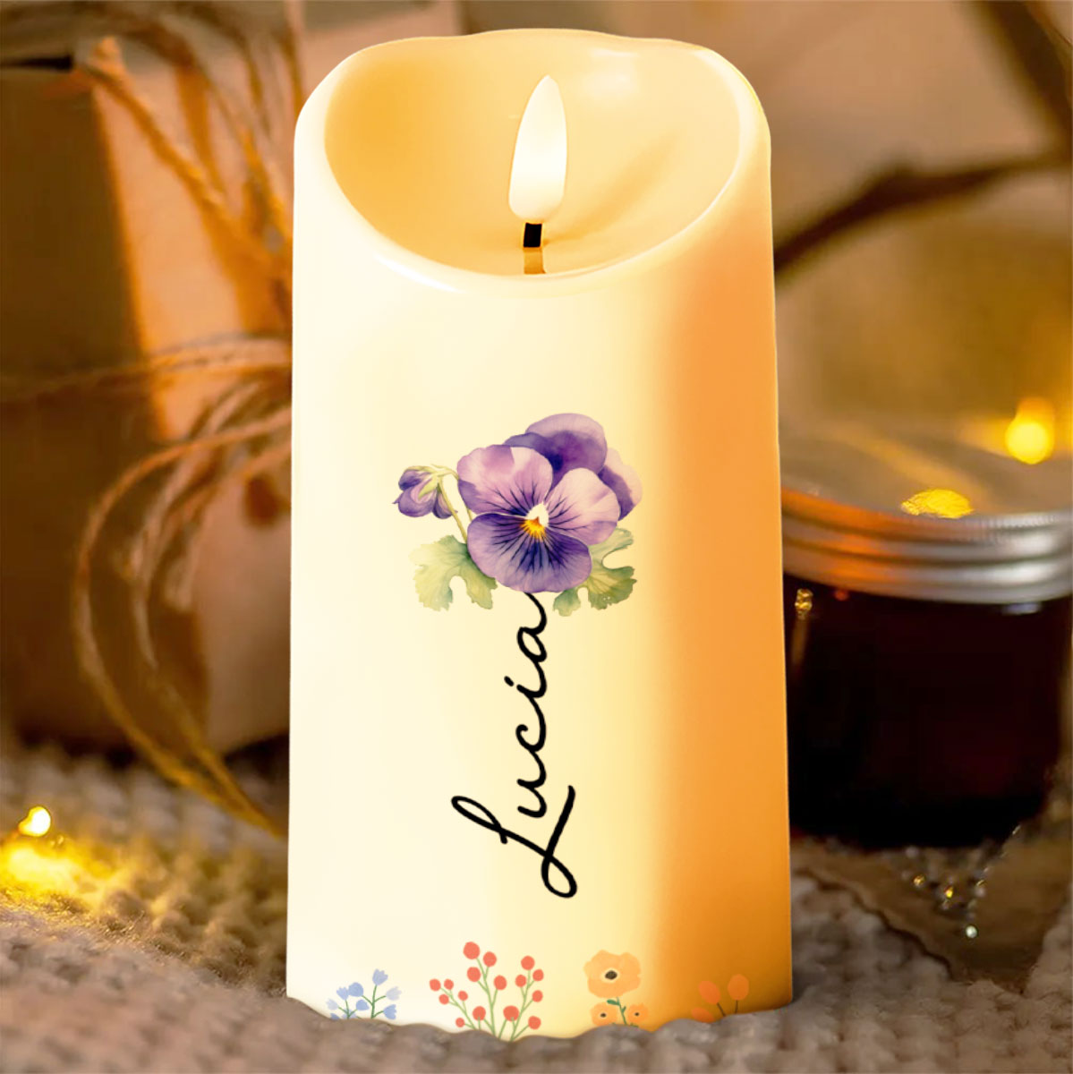 To My Granddaughter, You Are Braver, Stronger, Smarter - Personalized Custom LED Candle - GDT358_LECA
