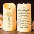 To My Granddaughter, Remember Your Crown - Personalized Custom LED Candle - GDT375_LECA