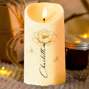 To My Granddaughter, Remember Your Crown - Personalized Custom LED Candle - GDT375_LECA