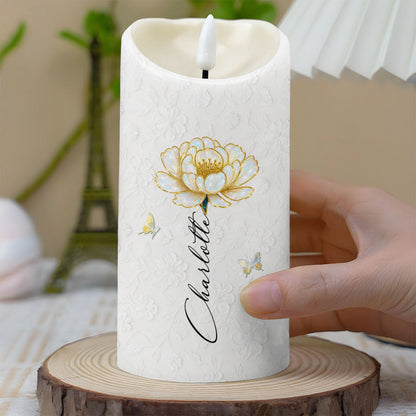 To My Granddaughter, Remember Your Crown - Personalized Custom LED Candle - GDT375_LECA