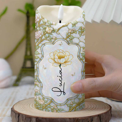 To My Granddaughter, Always Remember You Are Braver, Loved More Than You Know - Personalized Custom LED Candle - GDT383_LECA