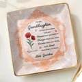 Always Remember You Are Braver, Smarter, Loved - Personalized Custom Jewelry Dish, Ceramic Dish, Square Shape - GDT419_SCRF