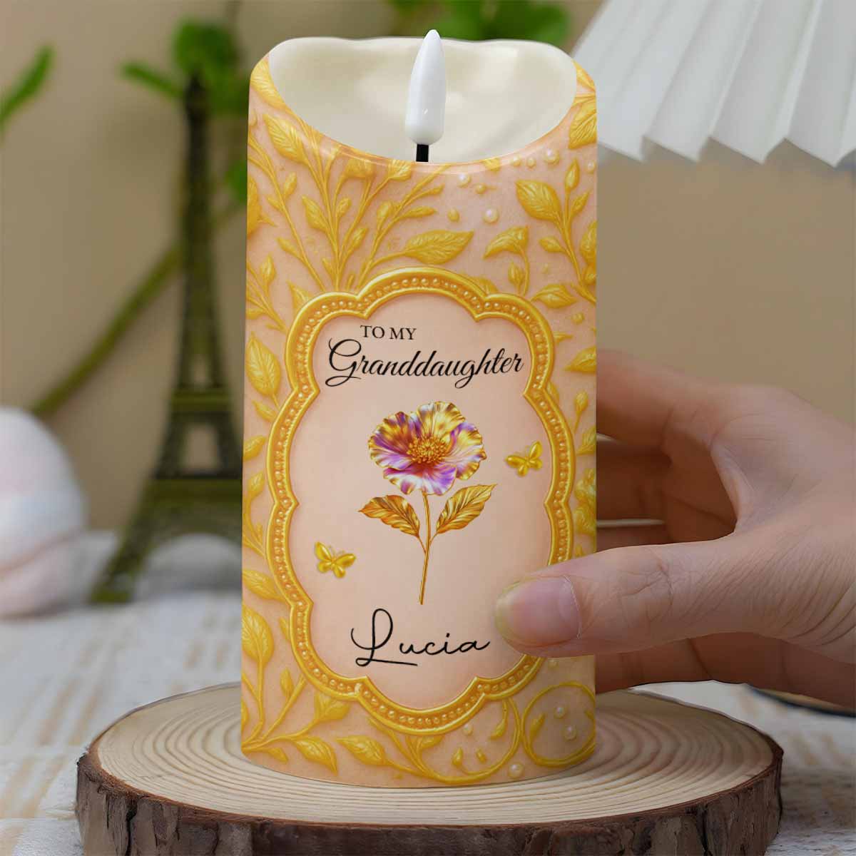 Once Upon A Time She Called Me Grandma - Personalized Custom LED Candle - GDT423_LECA