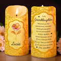 Whenever You Feel Overwhelmed, Remember Flower and Butterfly Design - Personalized Custom LED Candle - GDT426_LECA