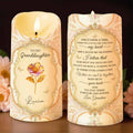 Once Upon A Time, Grandma and Granddaughter Love - Personalized Custom LED Candle - GDT487_LECA