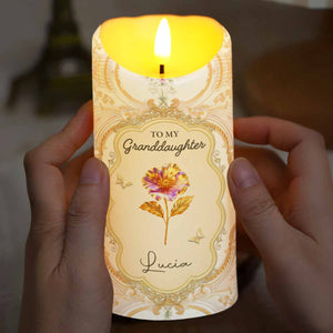 Once Upon A Time, Grandma and Granddaughter Love - Personalized Custom LED Candle - GDT487_LECA