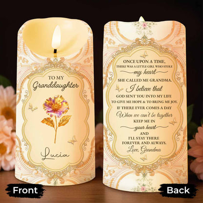 Once Upon A Time, Grandma and Granddaughter Love - Personalized Custom LED Candle - GDT487_LECA