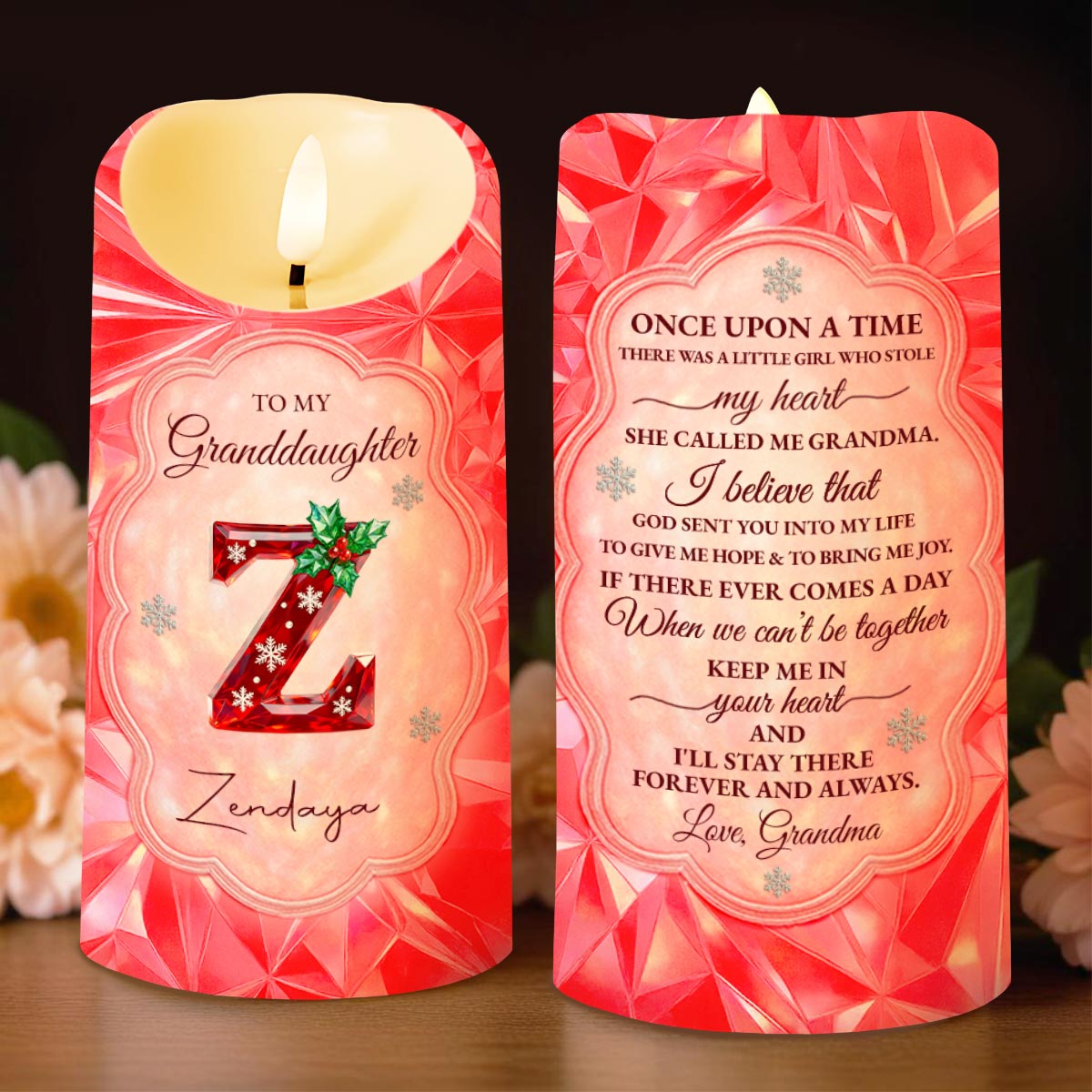 Once Upon A Time There Was A Little Girl Who Stole My Heart - Personalized Custom LED Candle - GDT495_LECA