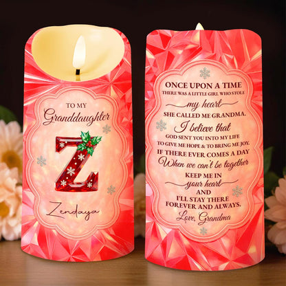 Once Upon A Time There Was A Little Girl Who Stole My Heart - Personalized Custom LED Candle - GDT495_LECA