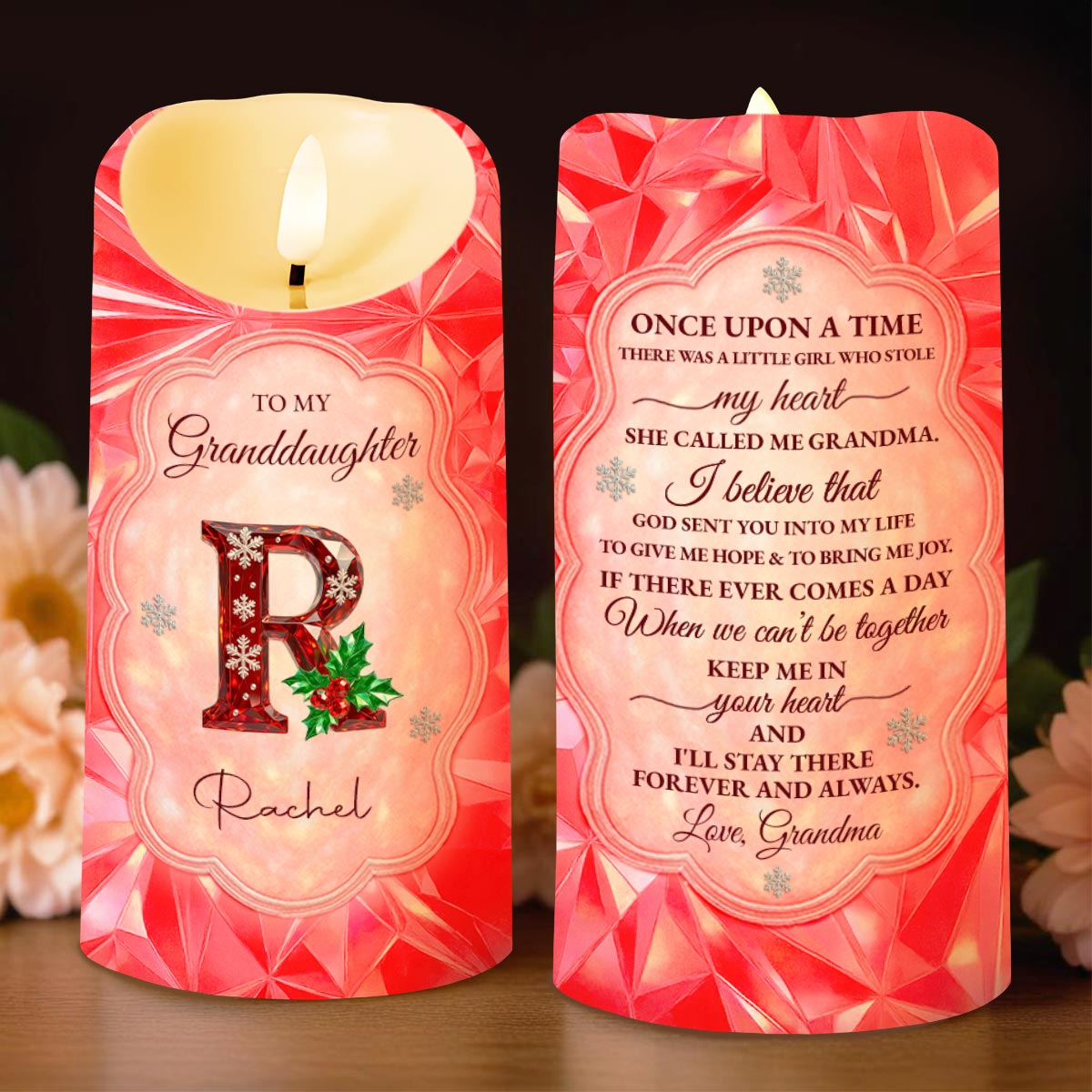 Once Upon A Time There Was A Little Girl Who Stole My Heart - Personalized Custom LED Candle - GDT495_LECA