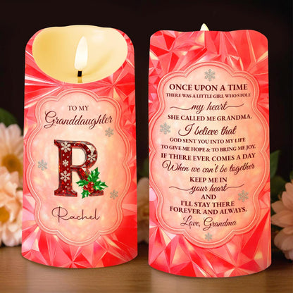 Once Upon A Time There Was A Little Girl Who Stole My Heart - Personalized Custom LED Candle - GDT495_LECA