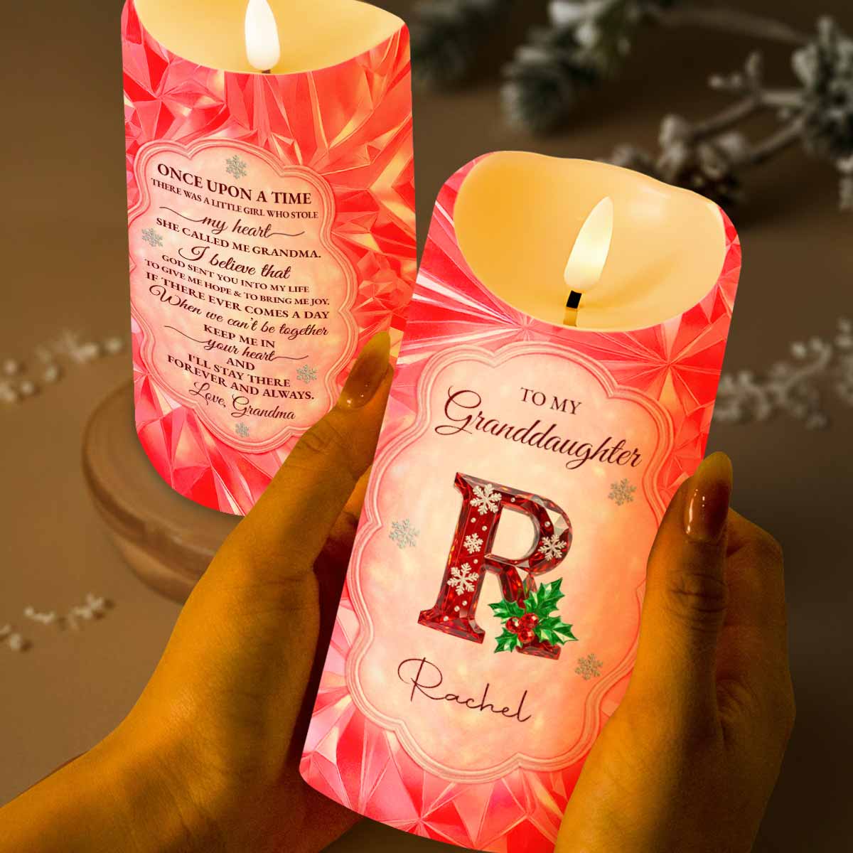 Once Upon A Time There Was A Little Girl Who Stole My Heart - Personalized Custom LED Candle - GDT495_LECA