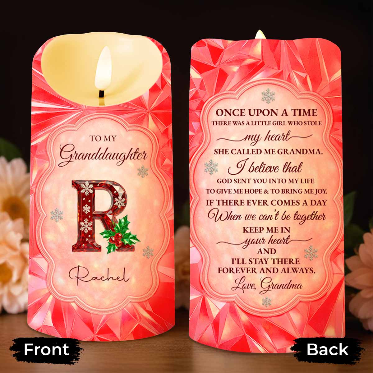 Once Upon A Time There Was A Little Girl Who Stole My Heart - Personalized Custom LED Candle - GDT495_LECA