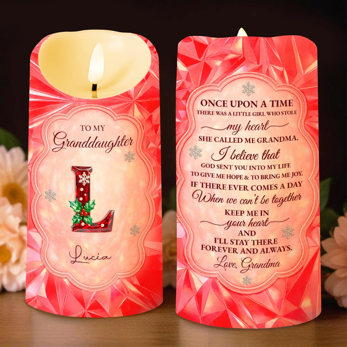 Once Upon A Time There Was A Little Girl Who Stole My Heart - Personalized Custom LED Candle - GDT495_LECA