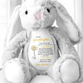 To My Granddaughter Love Grandma With Flower - Personalized Stuffed Bunny - GDT498_BUN