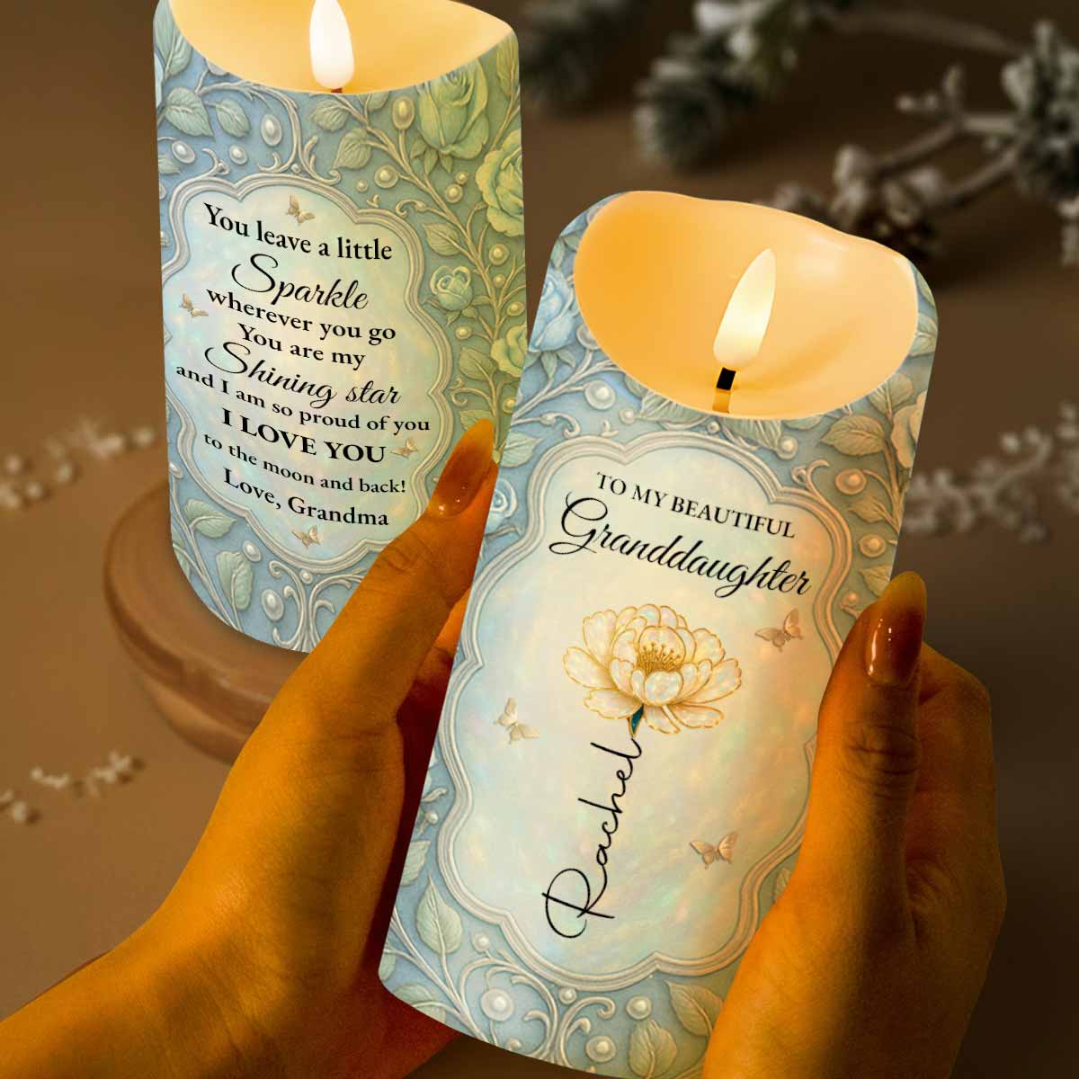 You Leave A Little Sparkle Wherever You Go, Shining Star, Love Message - Personalized Custom LED Candle - GDT505_LECA