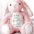 To My Granddaughter I Will Always Be Here With Rose - Personalized Stuffed Bunny - GDT506_BUN