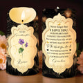 To My Granddaughter, Love and Connection Keepsake Candle - Personalized Custom LED Candle - GDT516_LECA