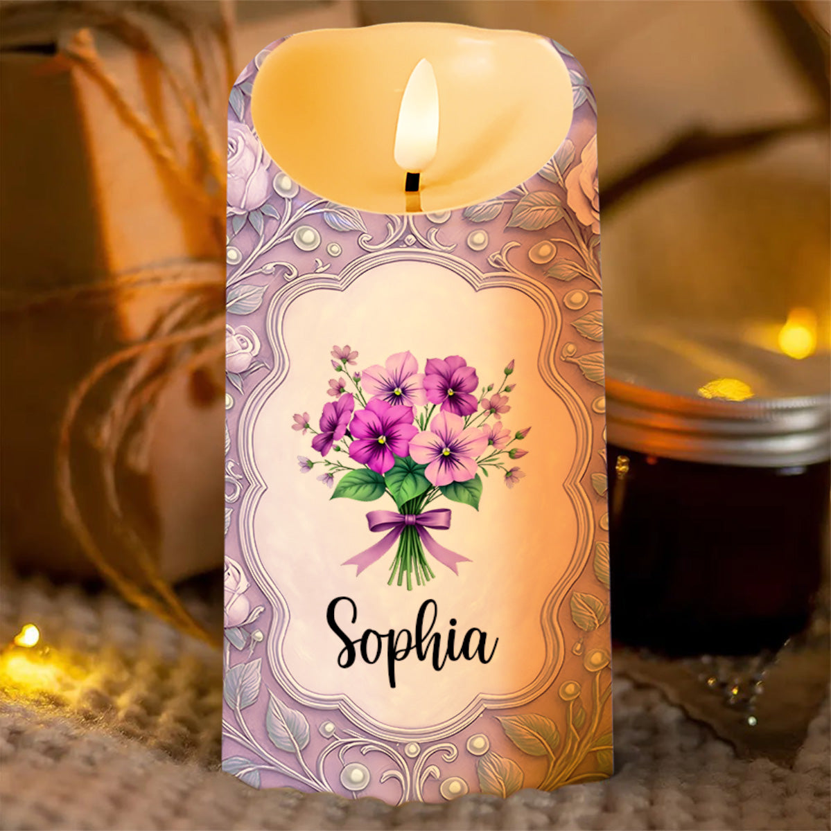To My Precious Granddaughter, Always Let Your Spirit Shine - Personalized Custom LED Candle - GDT528_LECA