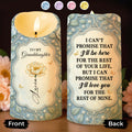 To My Granddaughter, Love Promised With Flowers And Butterflies - Personalized Custom LED Candle - GDT542_LECA
