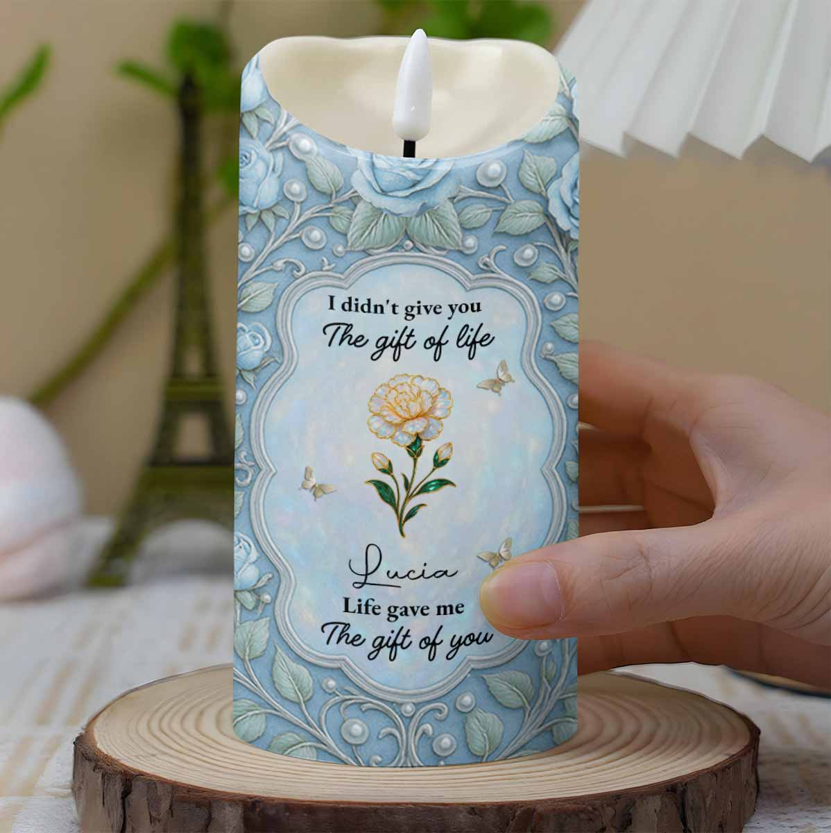 To My Granddaughter, Never Forget How Much I Love You - Personalized Custom LED Candle - GDT549_LECA